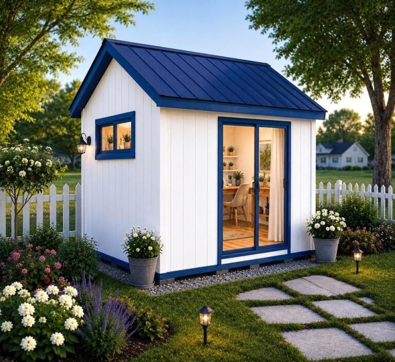 10×12 Modern Shed Plans – DIY Gable Roof Office, Storage, Studio, Workshop Blueprint (PDF Downl