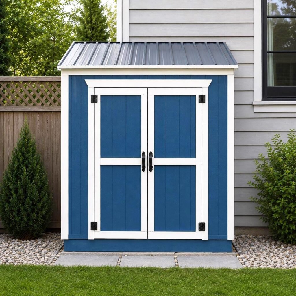 4×8 Lean-to Garden Shed Plans | Step-by-Step PDF Building Guide (Instant Download)