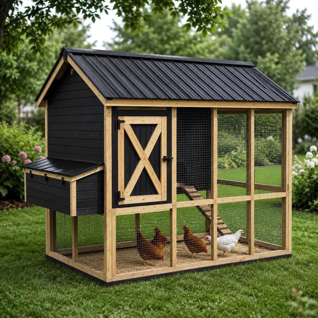 Chicken Coop Plans PDF | Modern Backyard Hen House Blueprints (Digital Download)