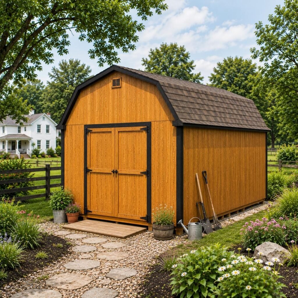 12×16 Barn Storage Shed Building Plans, Instant Download, Backyard tools Shed Blueprint, Garden