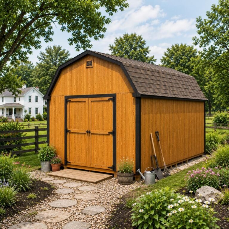 12×16 Barn Storage Shed Building Plans, Instant Download, Backyard tools Shed Blueprint, Garden