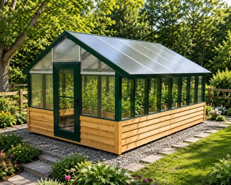 12×16 Greenhouse Plans with Twin Wall Glazing PDF | DIY Backyard Greenhouse Build