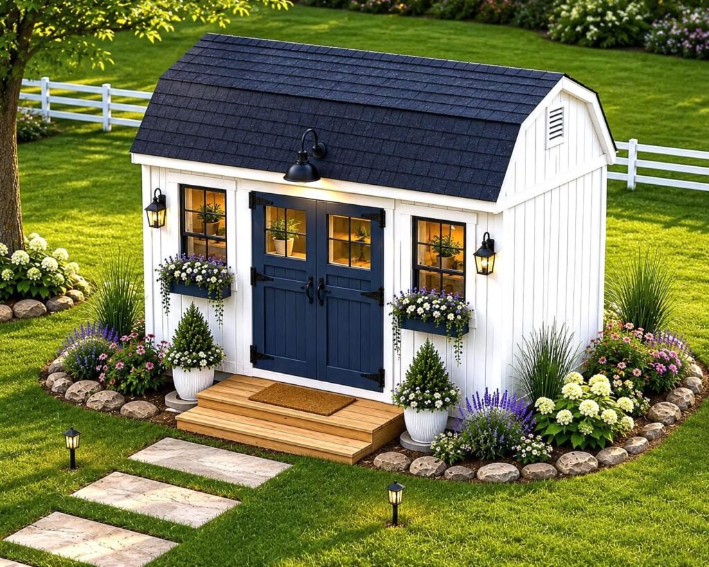 12×16 Barn Garden Shed Plans – DIY Classic Outdoor Shed (PDF Download)