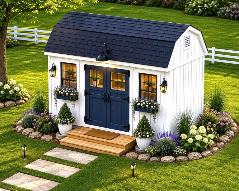 12×16 Barn Garden Shed Plans – DIY Classic Outdoor Shed (PDF Download)