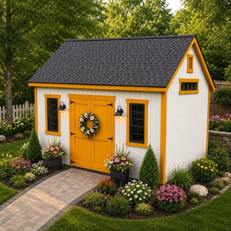12×16 Shed Plans PDF– DIY Storage Shed Blueprints with Materials List| Backyard Workshop, Garde