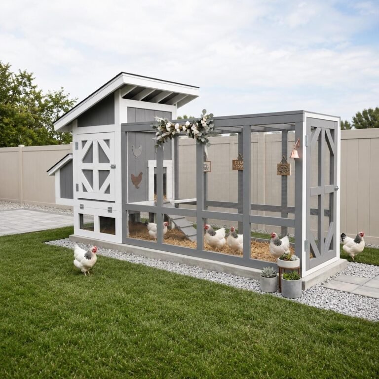 DIY 3×3 Chicken Coop Plan with 9ft Run | Elevated Backyard Hen House Blueprint | Digital PDF Wo