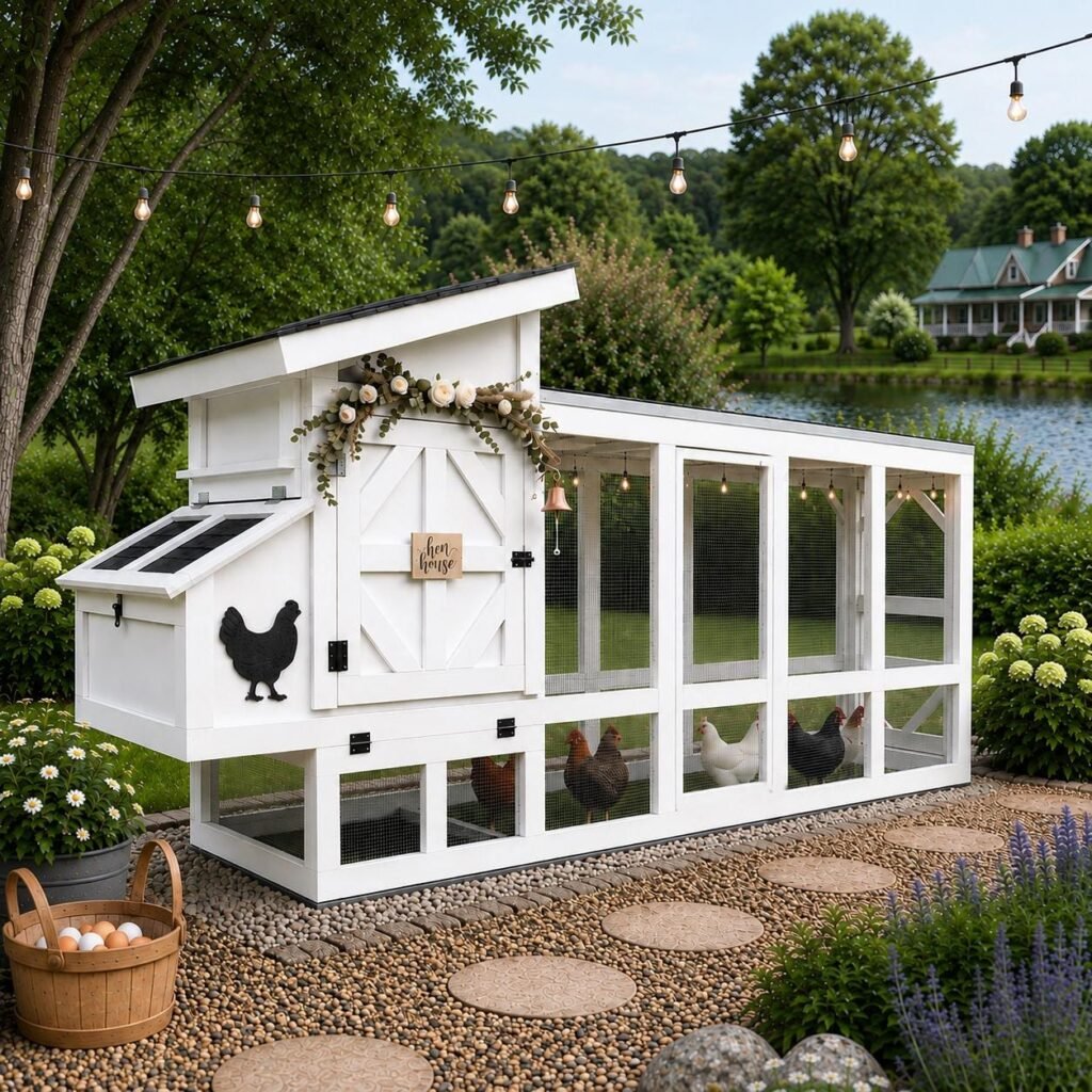Chicken Coop Plans DIY 6-8 Hens, Backyard Coop Building Plans PDF, Woodworking Plans Digit